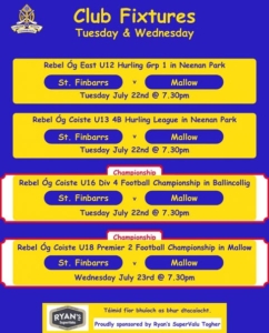 Busy Week Ahead: St. Finbarr's Hurling & Football Fixtures Breakdown