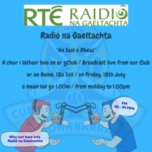 Live from the Barr’s: Tune into Raidió na Gaeltachta This Friday!