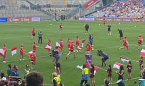 Patricia Donovan Proudly Represents Cork as Flag Bearer in All-Ireland Final