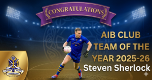 Sherlock Selected on AIB Club Football Team of the Year for 2025-26! 🏆💙💛